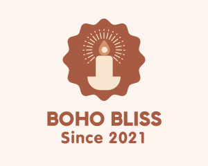 Boho Candle Stamp logo