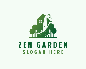 House Landscaping Garden logo design