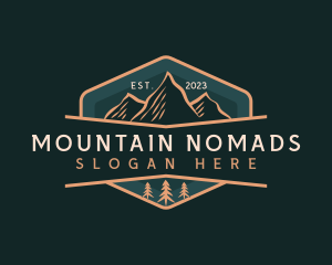 Mountain Peak Campsite  logo design