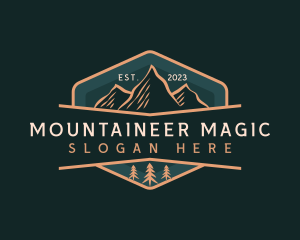 Mountain Peak Campsite  logo design