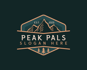 Mountain Peak Campsite  logo design