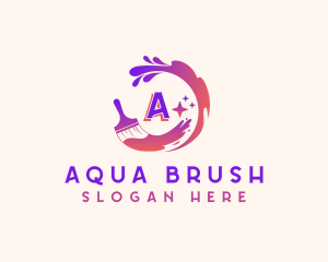 Creative Art Paintbrush  logo design