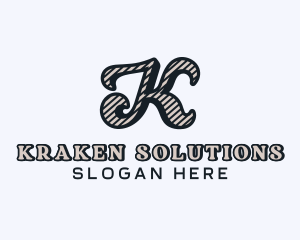 Stylish Brand Boutique Letter K logo design