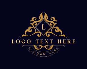 Luxury Floral Leaf logo