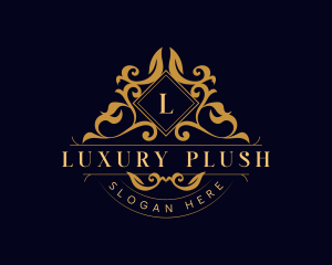 Luxury Floral Leaf logo design