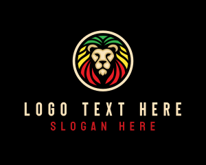 Jamaican Lion Animal logo