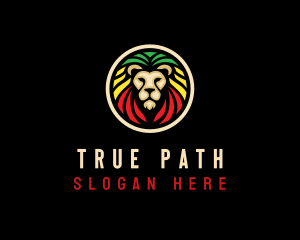 Jamaican Lion Animal Logo