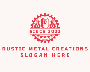 Metalwork Pipe Welder logo design