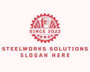 Metalwork Pipe Welder logo design