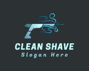 Pressure Washer Cleaning logo design