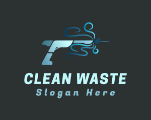 Pressure Washer Cleaning logo design