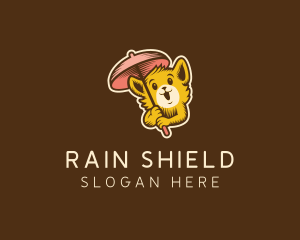 Cat Pet Umbrella  logo design