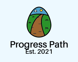 Egg Pathway Road logo design