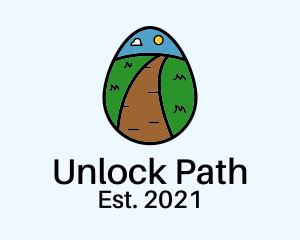 Egg Pathway Road logo design