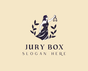 Justice Scale Liberty Woman logo