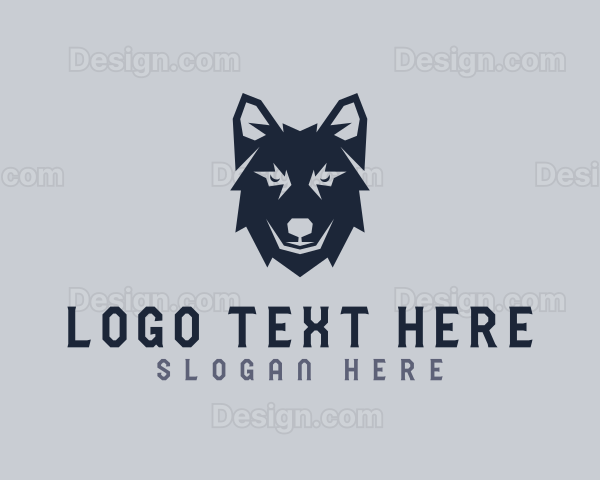 Wild Wolf Dog Logo