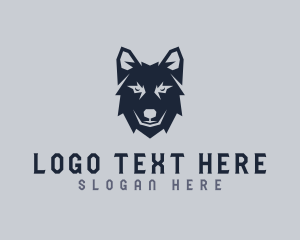 Wild Wolf Dog logo design
