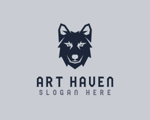 Wild Wolf Dog logo design