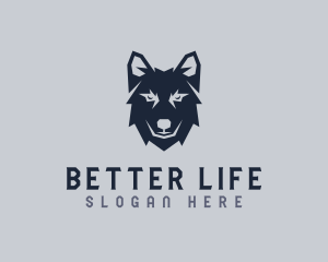 Wild Wolf Dog logo design