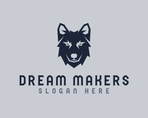 Wild Wolf Dog logo design