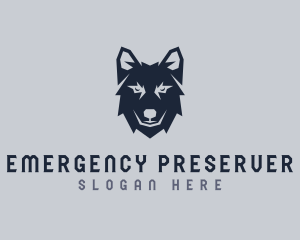 Wild Wolf Dog logo design