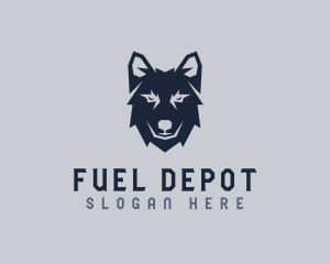 Wild Wolf Dog logo design