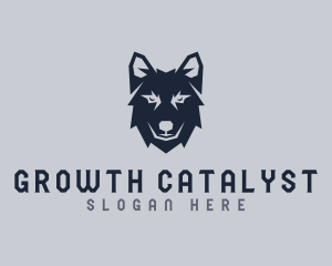 Wild Wolf Dog logo design