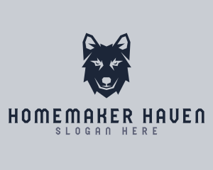 Wild Wolf Dog logo design