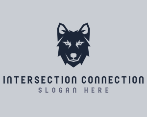 Wild Wolf Dog logo design