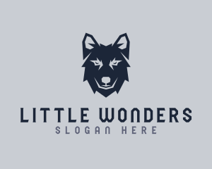 Wild Wolf Dog logo design