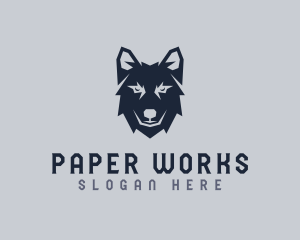 Wild Wolf Dog logo design