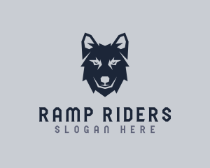 Wild Wolf Dog logo design