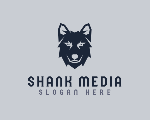 Wild Wolf Dog logo design