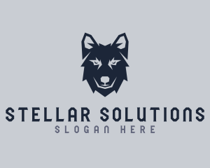 Wild Wolf Dog logo design