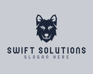 Wild Wolf Dog logo design