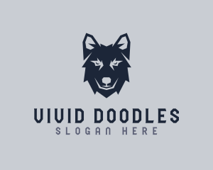 Wild Wolf Dog logo design