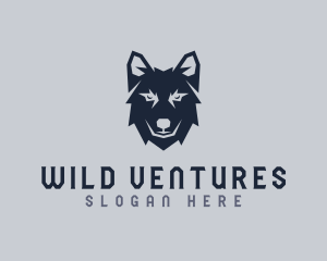 Wild Wolf Dog logo design