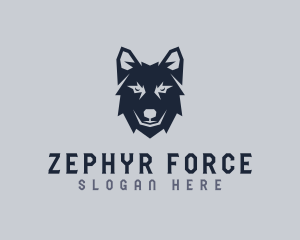 Wild Wolf Dog logo design