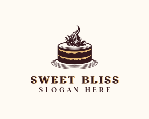 Strawberry Cake Bakery logo design