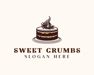 Strawberry Cake Bakery logo design