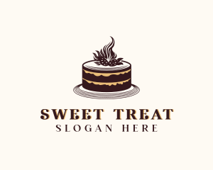 Strawberry Cake Bakery logo design