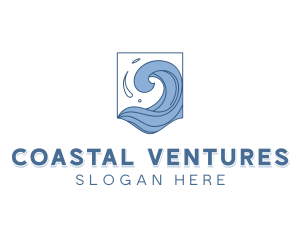 Ocean Waves Tourism logo design