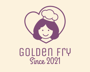 Girl Heart Cooking logo design