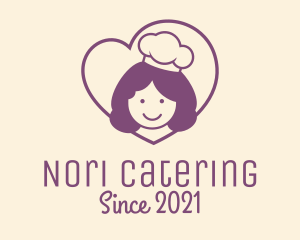 Girl Heart Cooking logo design