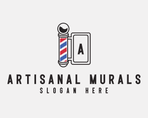 Barber Retro Signage logo design