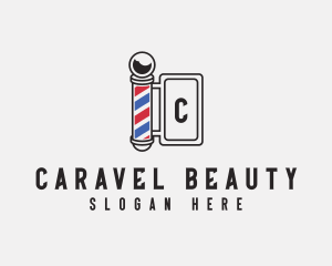 Barber Retro Signage logo design