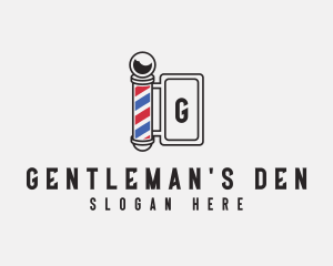 Barber Retro Signage logo design