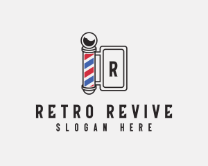 Barber Retro Signage logo design