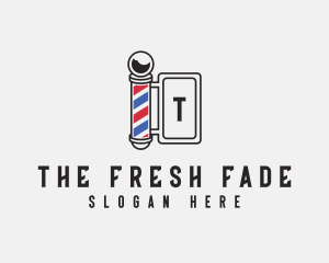 Barber Retro Signage logo design