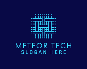 Digital Tech Sim Circuit logo design